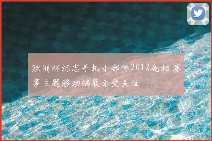欧洲杯标志手机小部件2012亮相 赛事主题移动端展示受关注